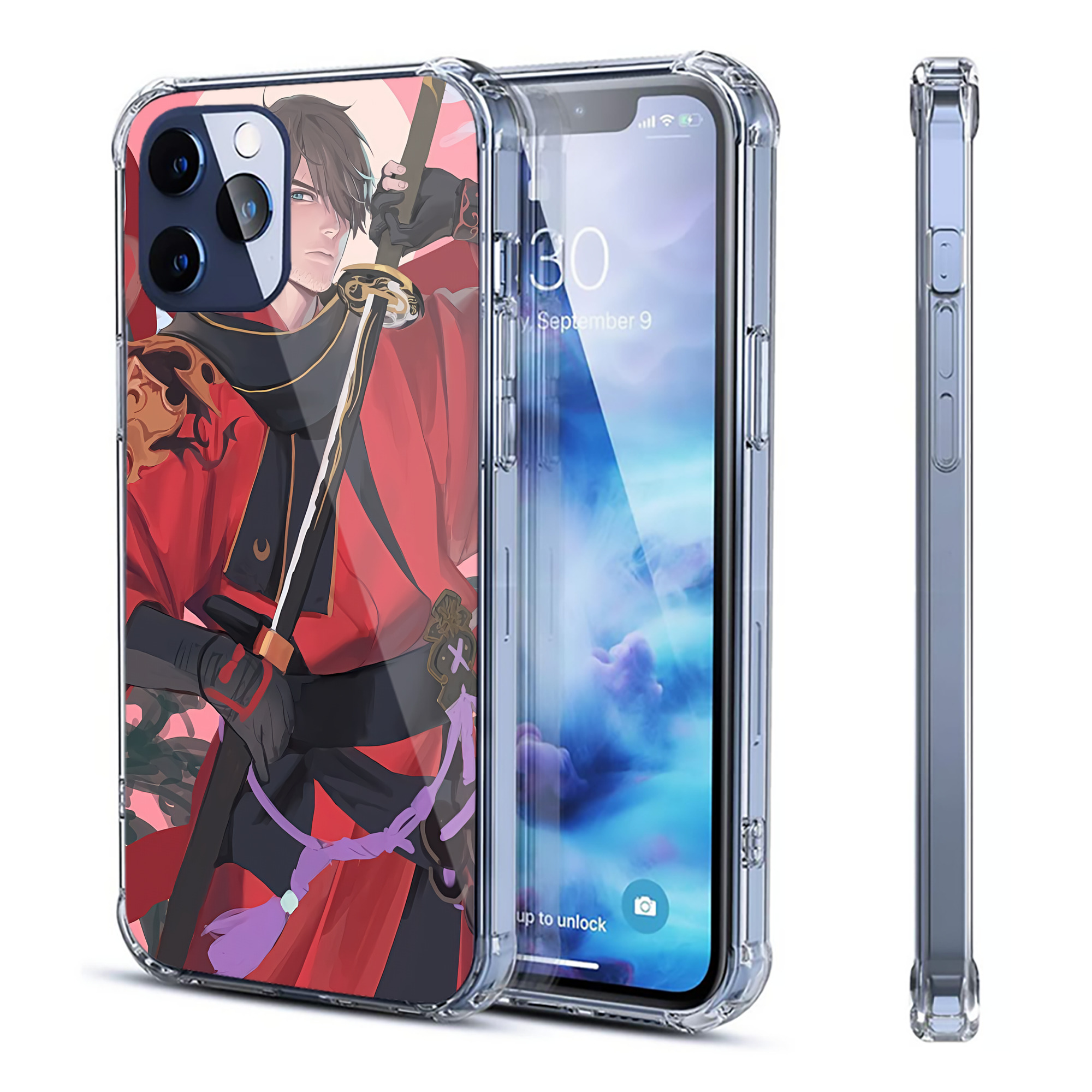 （画像用） 刀剣乱舞 Touken Ranbu 【iPhone 12シリーズ対応】透明スマホケース（クリアソフトケース）